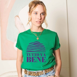 t-shirt vert tutto va bene Faubourg 54