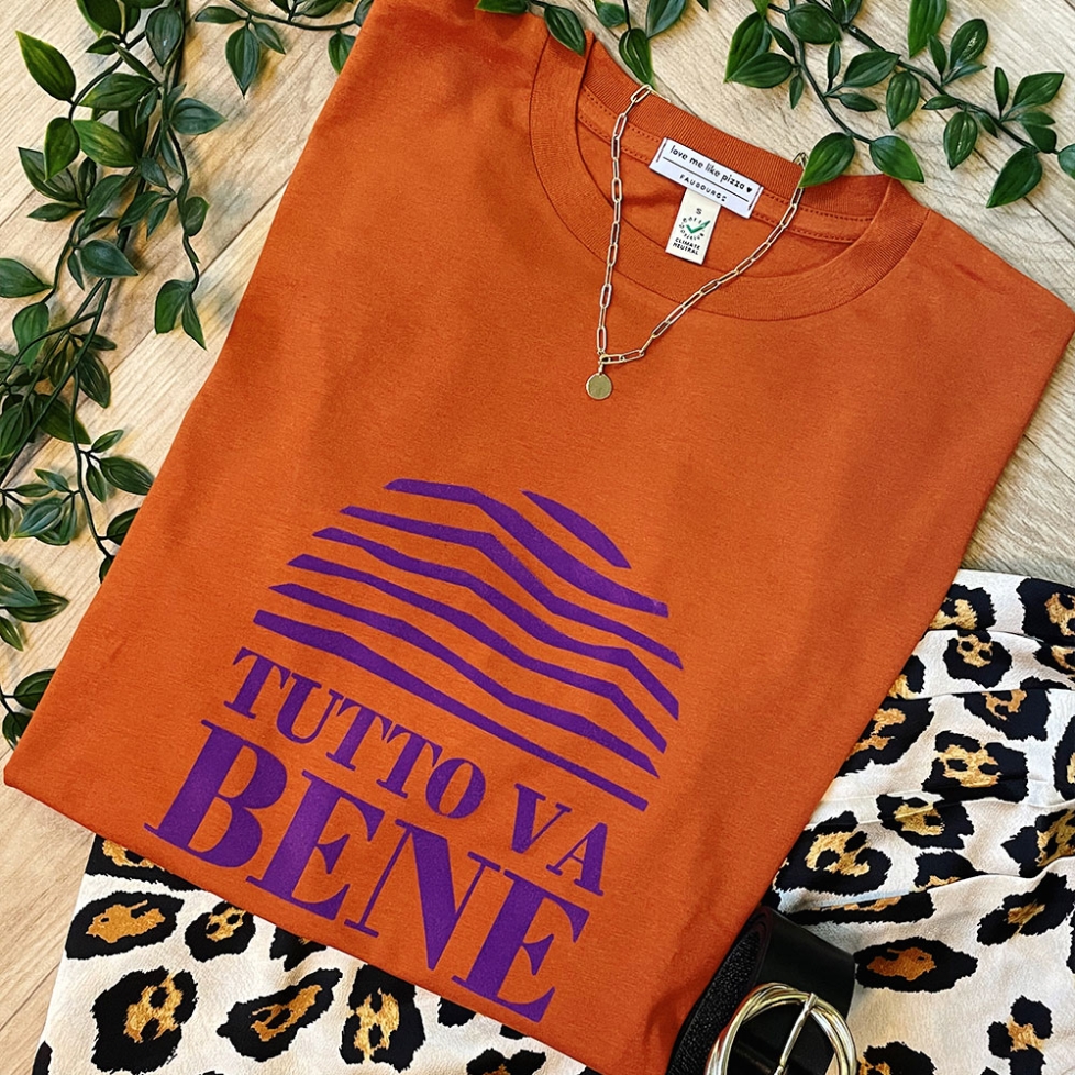 t-shirt rouille tutto va bene Faubourg 54 t-shirt rouille tutto va bene Faubourg 54