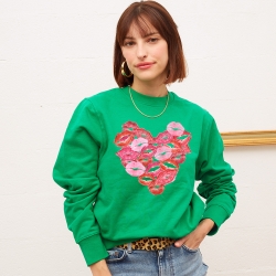 Sweat Vert Xoxo FAUBOURG 54 FEMME