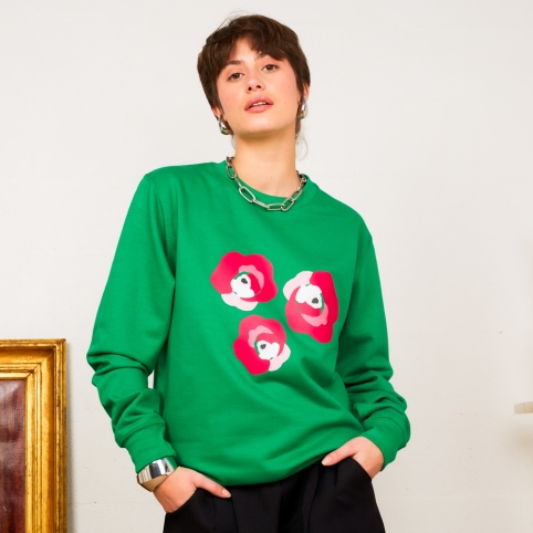 Sweat Vert Dolcezza collection L'ALFABETO DELL'AMORE