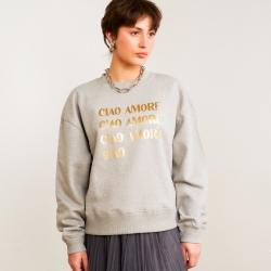 Sweat Blanc Gris Dalida Faubourg 54 FEMME Sweat Blanc Gris Dalida Faubourg 54 FEMME