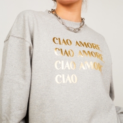 Sweat Blanc Gris Dalida Faubourg 54 FEMME Sweat Blanc Gris Dalida Faubourg 54 FEMME