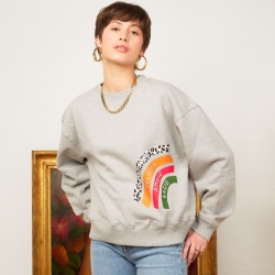 Sweat Gris Rainbow FEMME Faubourg 54 Sweat Gris Rainbow FEMME Faubourg 54