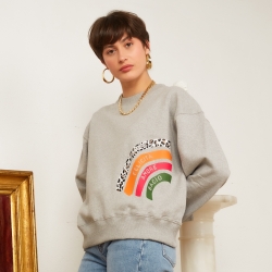 Sweat Gris Rainbow FEMME Faubourg 54