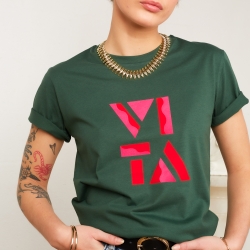 T-shirt vert forêt Vitamina Faubourg 54 T-shirt vert forêt Vitamina Faubourg 54