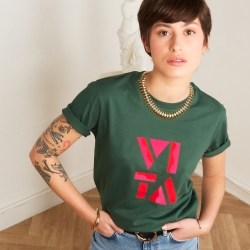 T-shirt vert forêt Vitamina Faubourg 54 T-shirt vert forêt Vitamina Faubourg 54