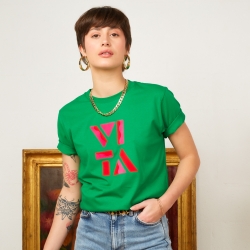 T-shirt vert Vitamina Faubourg 54