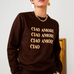Sweat Marron Dalida by TrendyEmma FAUBOURG 54 FEMME Sweat Marron Dalida by TrendyEmma FAUBOURG 54 FEMME