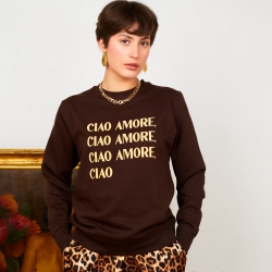 Brown Sweatshirt Dalida by TrendyEmma