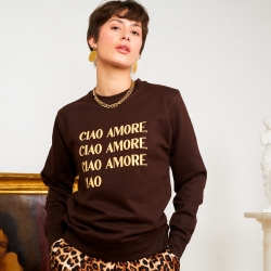 Sweat Marron Dalida by TrendyEmma FAUBOURG 54 FEMME Sweat Marron Dalida by TrendyEmma FAUBOURG 54 FEMME