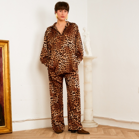 Chemise Delfina Léopard collection L'ALFABETO DELL'AMORE