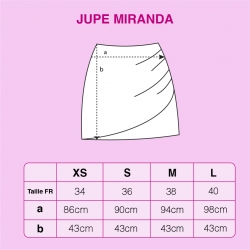 Jupe Miranda Fucshia Fleurie Faubourg 54 FEMME