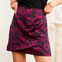Jupe Miranda Fucshia Fleurie Faubourg 54 FEMME Jupe Miranda Fucshia Fleurie Faubourg 54 FEMME