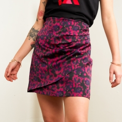 Jupe Miranda Fucshia Fleurie Faubourg 54 FEMME Jupe Miranda Fucshia Fleurie Faubourg 54 FEMME
