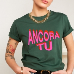 T-shirt Vert Forêt Ancora Tu Faubourg 54 FEMME T-shirt Vert Forêt Ancora Tu Faubourg 54 FEMME