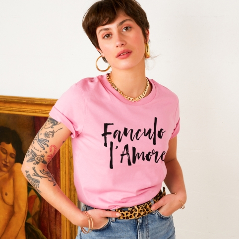 T-shirt Rose Fanculo l'Amore collection L'ALFABETO DELL'AMORE