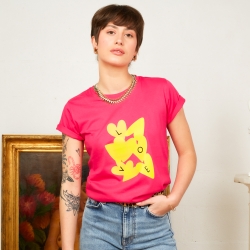 T-Shirt Fuchsia Love by TrendyEmma Faubourg 54 FEMME