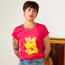 T-Shirt Fuchsia Love by TrendyEmma Faubourg 54 FEMME