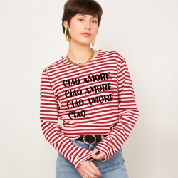 Red Sailor T-shirt Dalida by Trendy Emma