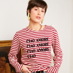 Red Sailor T-shirt Dalida by Trendy Emma