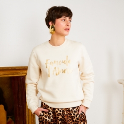Cream Sweatshirt Fanculo L'Amore