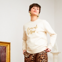 Sweat Crème Fanculo L'Amore Faubourg 54 FEMME Sweat Crème Fanculo L'Amore Faubourg 54 FEMME