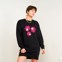 Robe Sweat Noire Dolcezza Faubourg54