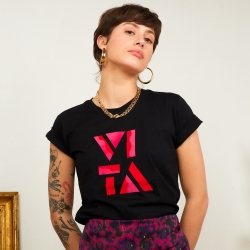 T-Shirt Noir Vitamina by TrendyEmma