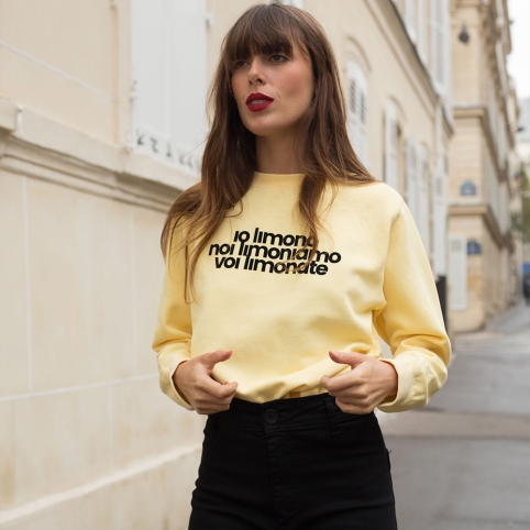 Sweat Jaune Clair Limono