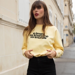 Sweat Jaune Limono Faubourg 54 FEMME Sweat Jaune Limono Faubourg 54 FEMME