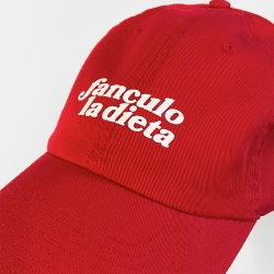 Casquette rouge Fanculo la Dieta Faubourg 54