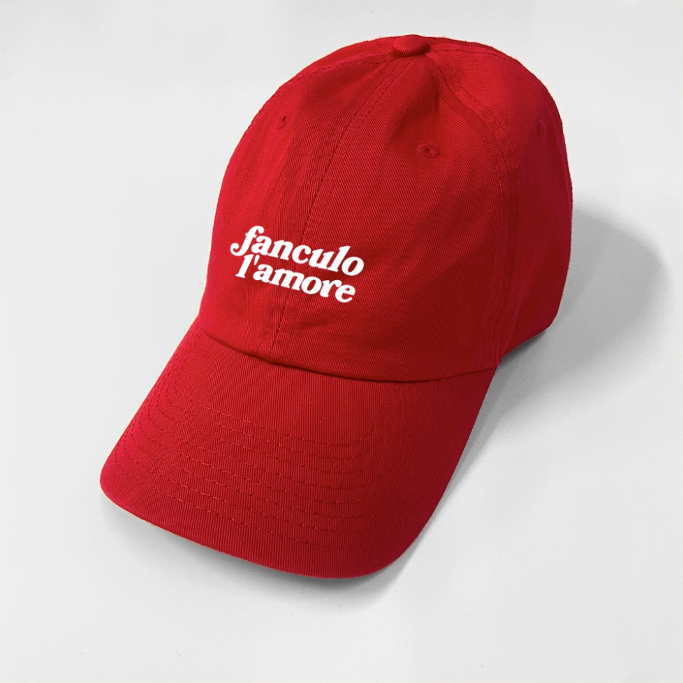 Casquette rouge Fanculo l'Amore Faubourg 54