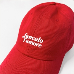 Casquette rouge Fanculo l'Amore Faubourg 54