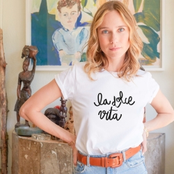 T-Shirt La Dolce Vita Blanc Faubourg 54 FEMME T-Shirt La Dolce Vita Blanc Faubourg 54 FEMME