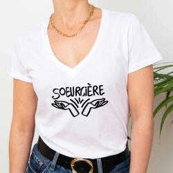 T-shirt Col V Soeurcière FEMME Faubourg54