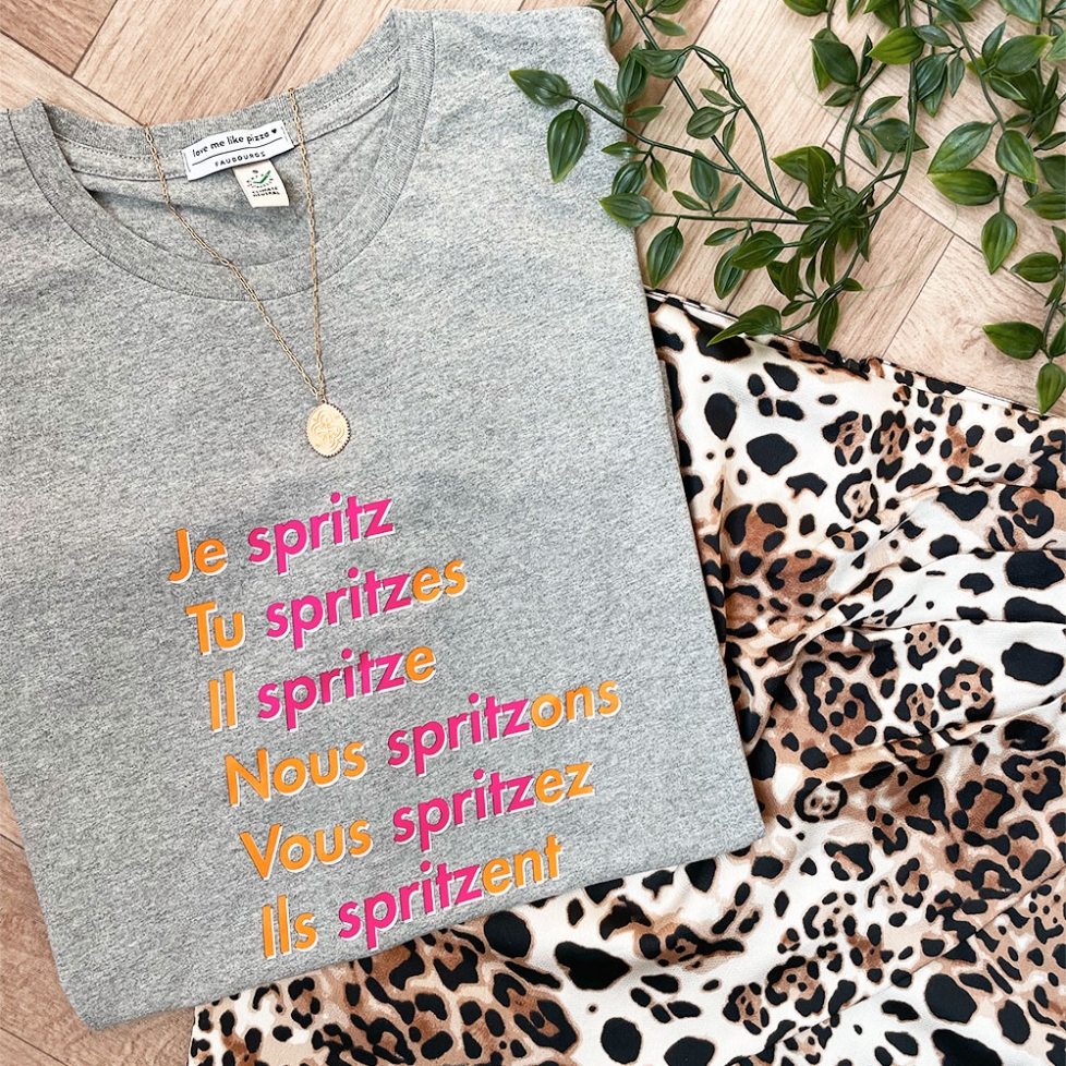 T-shirt Gris Spritzer