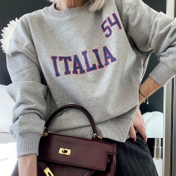 Grey Sweatshirt Italia 54 by TrendyEmma