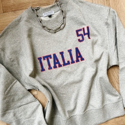 Grey Sweatshirt Italia 54 by TrendyEmma
