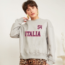 Grey Sweatshirt Italia 54 by TrendyEmma