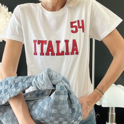 T-shirt Blanc ITALIA 54 Faubourg 54 FEMME