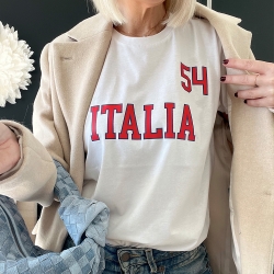 T-shirt Blanc ITALIA 54 Faubourg 54 FEMME T-shirt Blanc ITALIA 54 Faubourg 54 FEMME