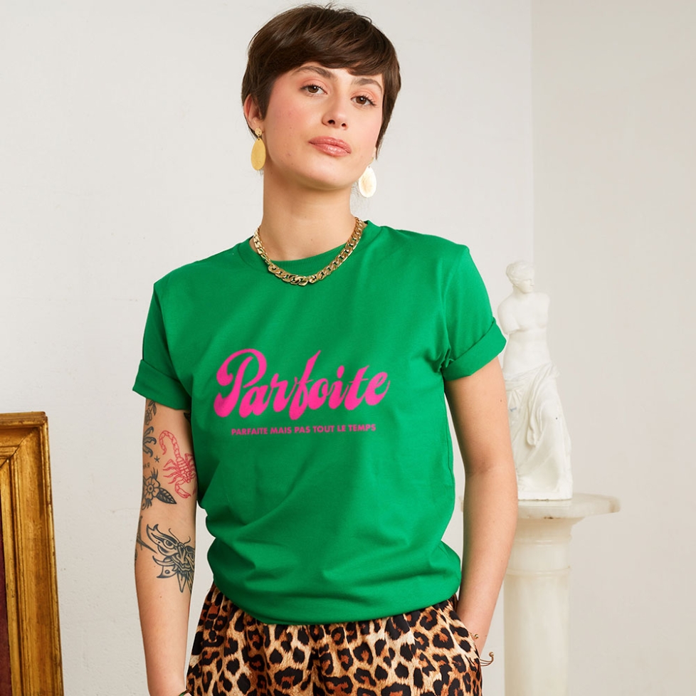 T-shirt vert Parfoite Femme
