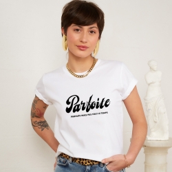 T-shirt blanc Parfoite Femme Faubourg 54