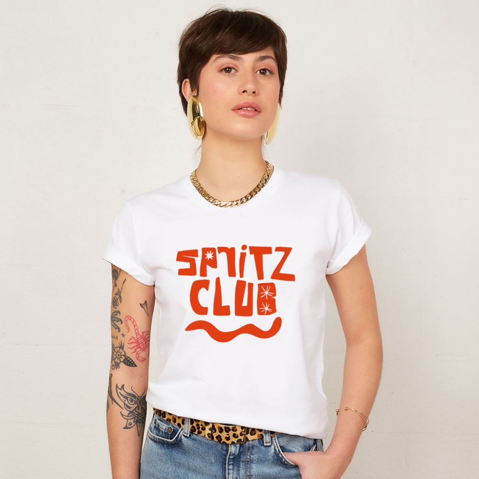 T-shirt Blanc Spritz Club FEMME FAUBOURG54