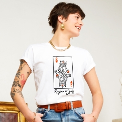 T-shirt Blanc Regina Spritz FEMME FAUBOURG54 T-shirt Blanc Regina Spritz FEMME FAUBOURG54