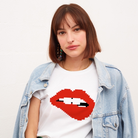 T-shirt Bouche Martina Pixel
