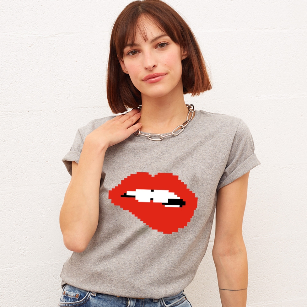 T-shirt Bouche Martina Pixel Faubourg 54