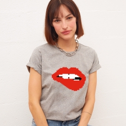 T-shirt Bouche Martina Pixel Faubourg 54