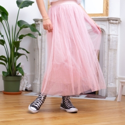 Jupe longue en tulle