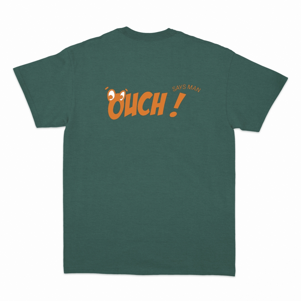 T-shirt Vert bouteille Ouch Bang collection Spaghetti Western Faubourg 54 HOMME